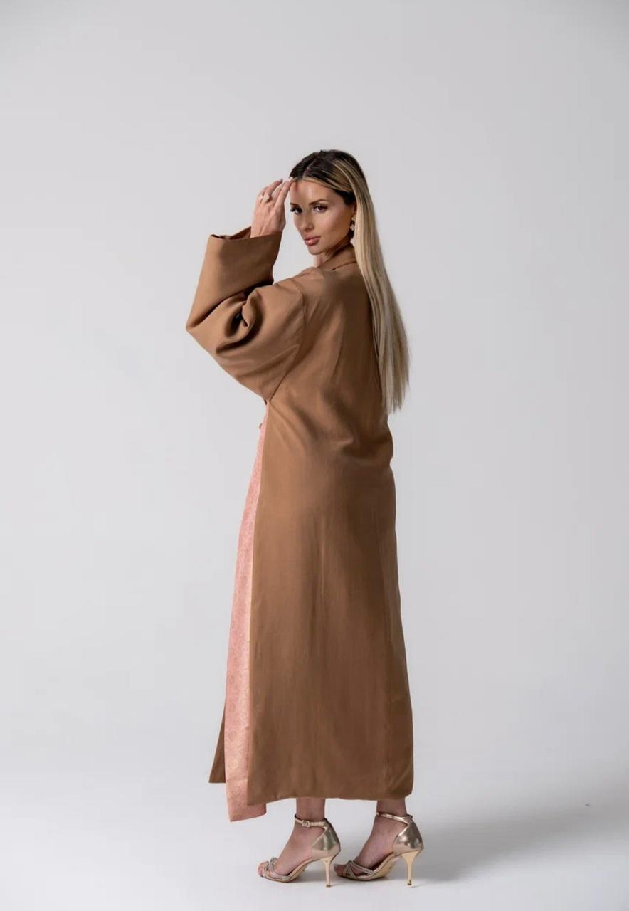 Silk Trench Modern Abaya