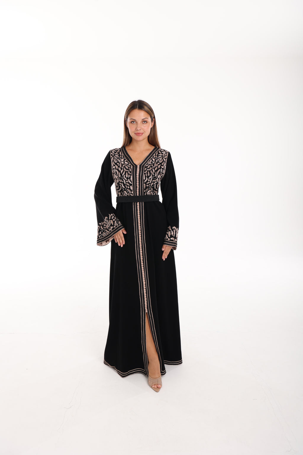Black-Pink Kaftan