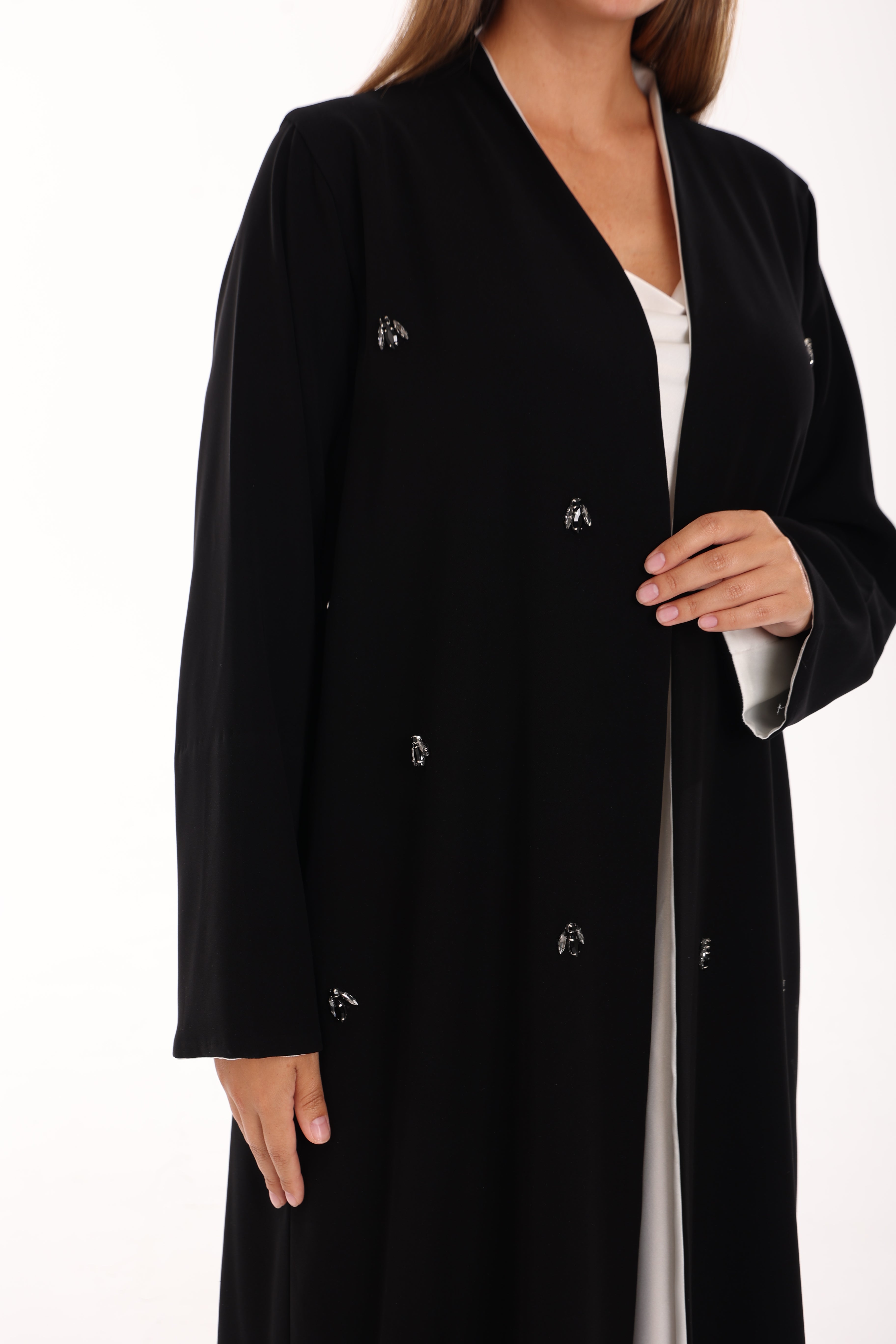 Black-White Abaya