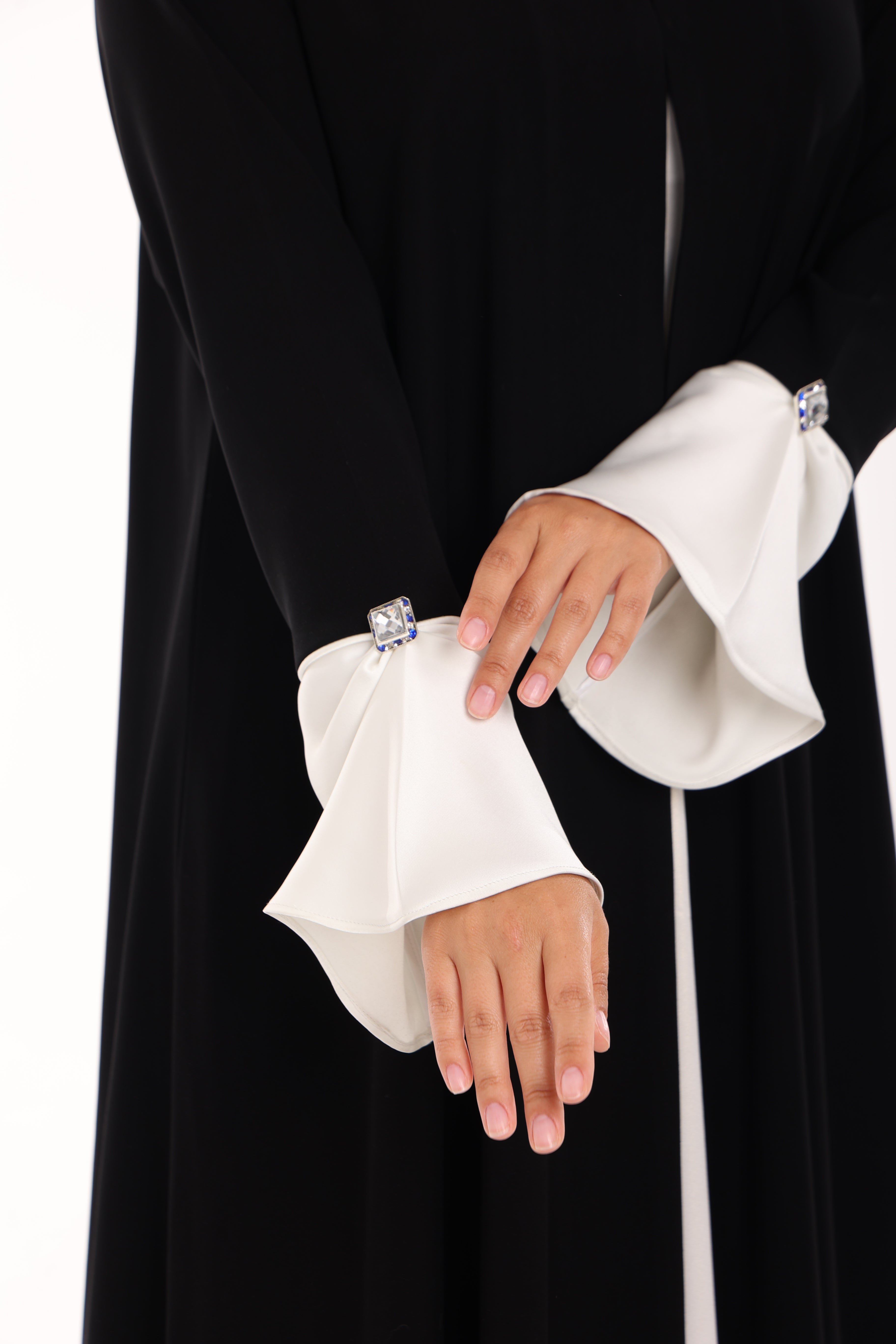Black Abaya with Button